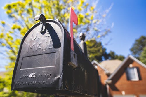 close up of a mailbox